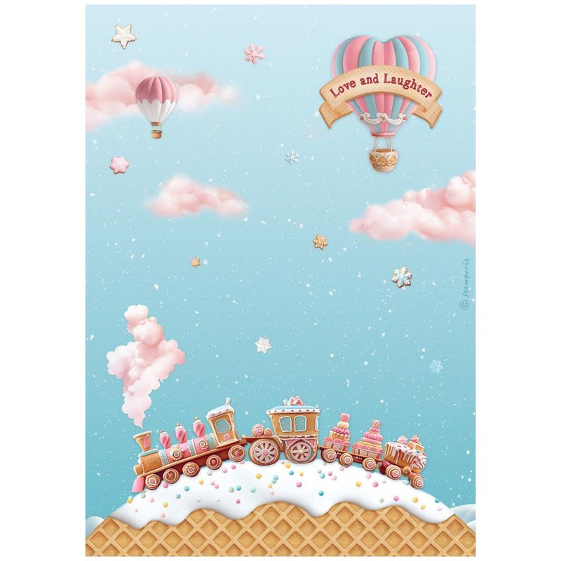Stamperia A4 Rice Paper Selection - Candy Christmas, DFSA4XCD