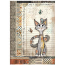 Stamperia Rice Paper 6Pk A4 - Furry Friends, DFSA4XFF