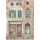 Stamperia Rice Paper Backgrounds A4 6Pc - Venice City of Art, DFSA4XVN