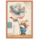 Stamperia Rice Paper A6 8/Pkg - Family, DFSA6X03