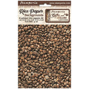 Stamperia Rice Paper 8Pk A6 - Coffee & Chocolate - Backgrounds, DFSAK6012