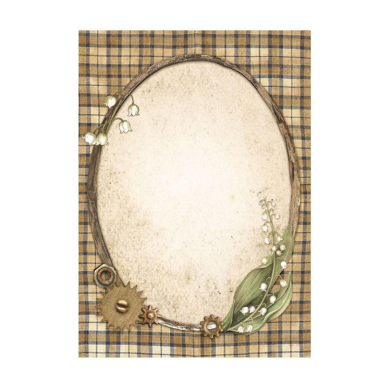 Stamperia Rice Paper 8Pk A6 - Hidden Grove - Backgrounds, DFSAK6038