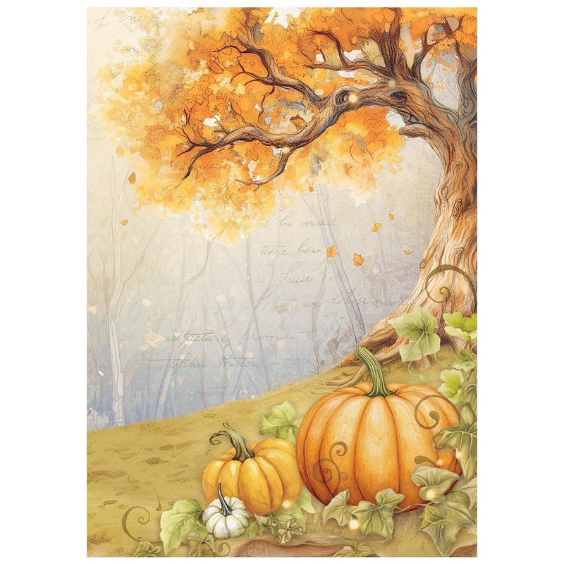 Stamperia Whispering Woods - 8Pc A6 Rice Paper Backgrounds, DFSAK6045