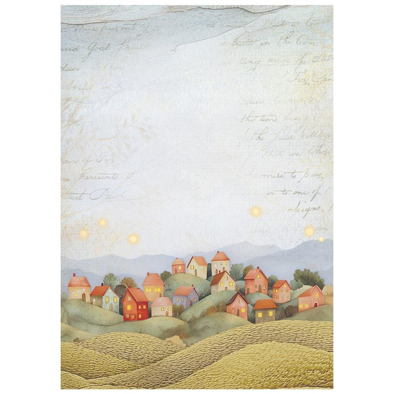 Stamperia Whispering Woods - 8Pc A6 Rice Paper Backgrounds, DFSAK6045