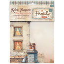 Stamperia Rice Paper Backgrounds A6 8/Pkg - Family, DFSAK6049