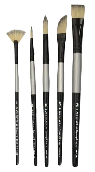 Lindy's Dynasty "Must Have" 5Pc Brush Set, DLS-5PF Brushes