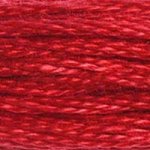 DMC 6-Std Embroidery Cotton Floss 8.7yd - Metallic Carmine Red (Christmas Red), DMC321