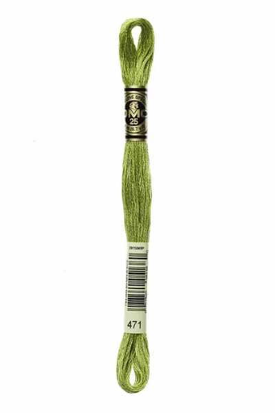 DMC 6-Strand Embroidery Cotton Floss 8.7yd - Tarragon (Very Light Avocado Green), DMC471