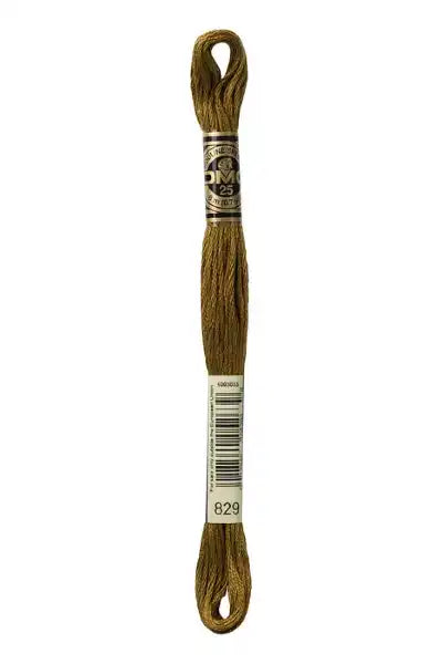 DMC 6-Strand Embroidery Cotton Floss 8.7yd - Star Anise (Very Dark Golden Olive), DMC829