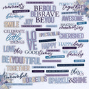 49 & Market Die Cuts - Plume & Petal Chipboard Sentiments, DPP-35230