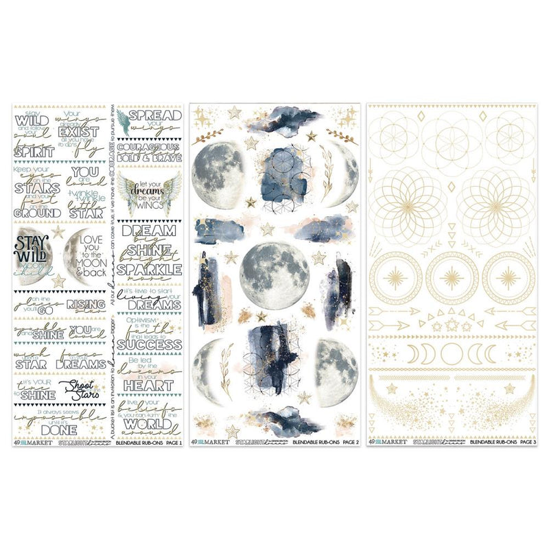 49 & Market - Starlight Dreams - 6x12 Blendible Rub-on Transfers, DSD-30662