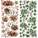 49 & Market - Timber & Tweed Laser Cut Element Floral Set, DTT-34776