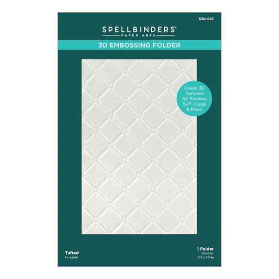 Spellbinders 3D Embossing Folder - Tufted, E3D-027