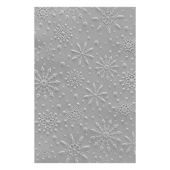 Spellbinders 3D Embossing Folder - Flurry of Snowflakes, E3D-042