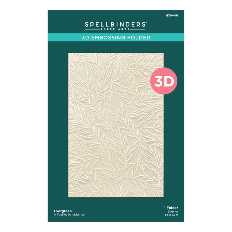 Spellbinders 3D Embossing Folder - Evergreen, E3D-061