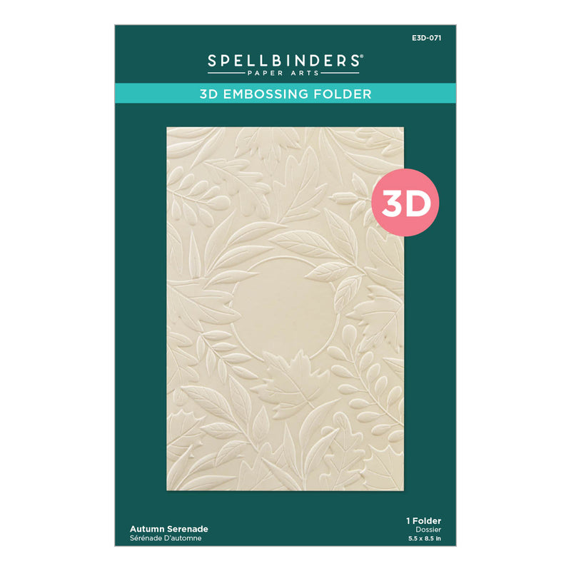 Spellbinders 3D Embossing Folder - Autumn Serenade, E3D-071