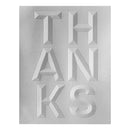 Spellbinders 3D Embossing Folder - Beveled Thanks A2 Cardfront, E3D-091