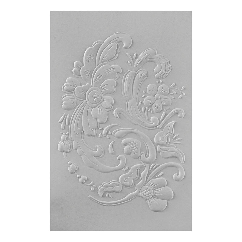 Spellbinders 3D Embossing Folder - Norwegian Rosemaling, E3D-105