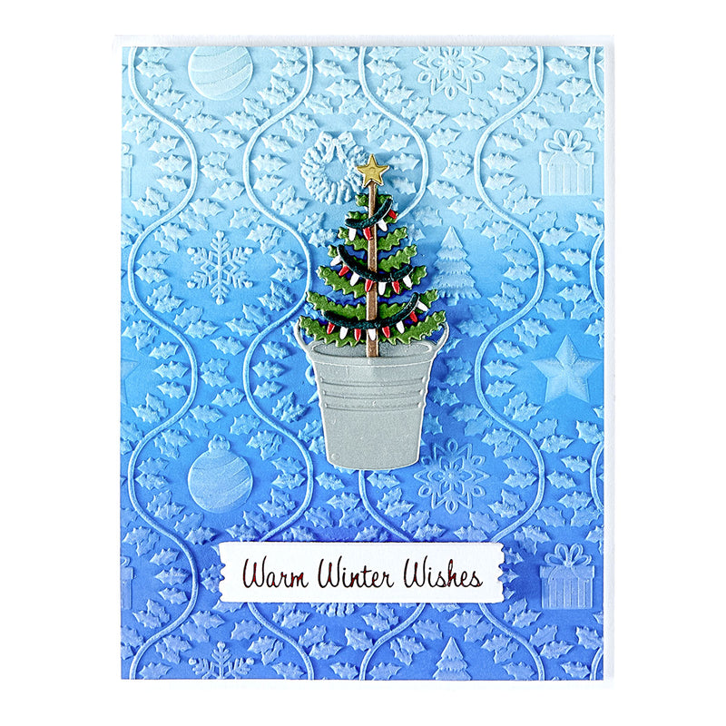 Spellbinders 3D Embossing Folder - Country Christmas, E3D-144