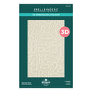 Mid Aug - Spellbinders 3D Embossing Folder - Number Field, E3D-186 Esther Glas