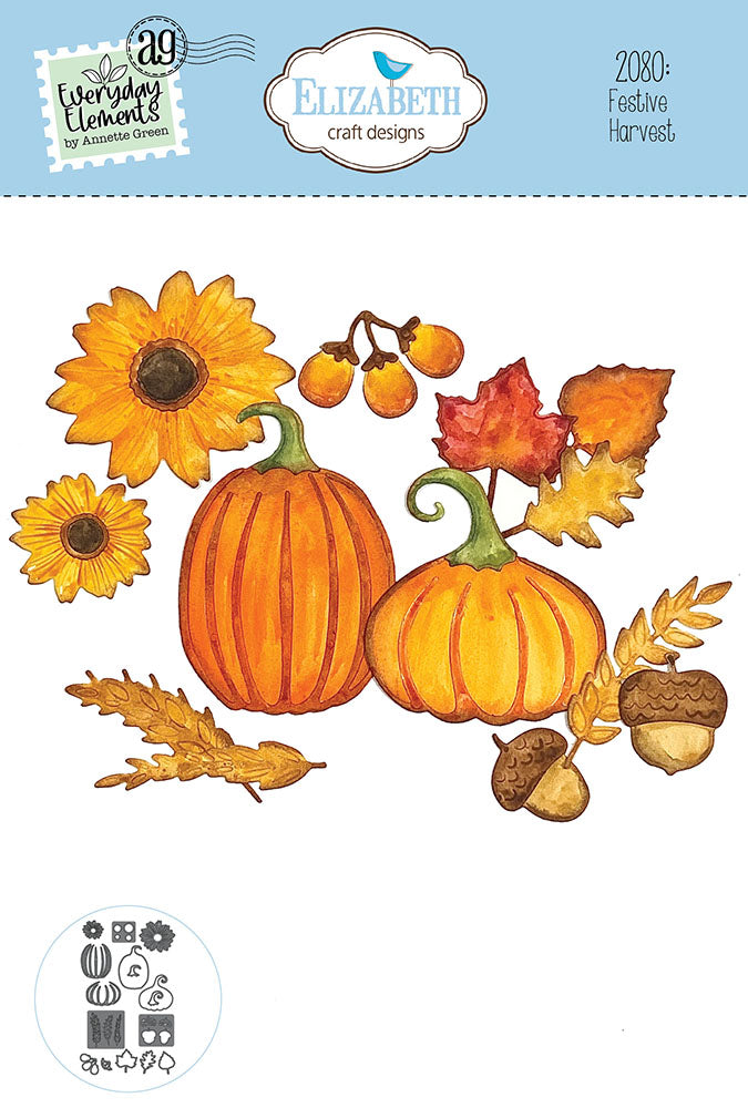 Elizabeth Craft Designs Die Set - Festive Harvest, ECD-2080 by: Annette Green