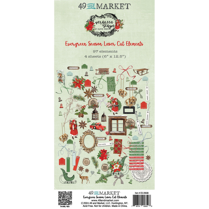 49 & Market - Laser Cut Elements - Evergreen Season, ES-28508