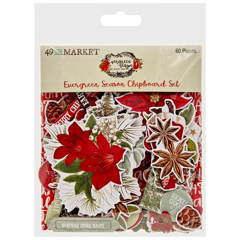 49 & Market - Chipboard Set - Evergreen Season, ES-28546