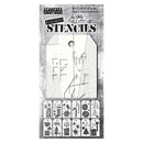 Stampers Anonymous Element Stencils 12Pc - Festive Art, THEST005 by: Tim Holtz