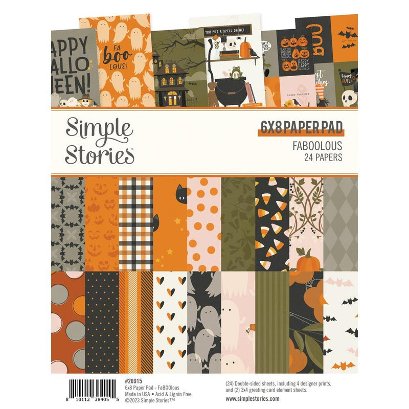 Simple Stories - FaBOOlous - 6x8 Paper Pad, FB20915