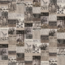 Free Spirit Eclectic Ele. Palette Charcoal FQ Bundle/10, FB4FQTH.CHARCOAL Tim Holtz