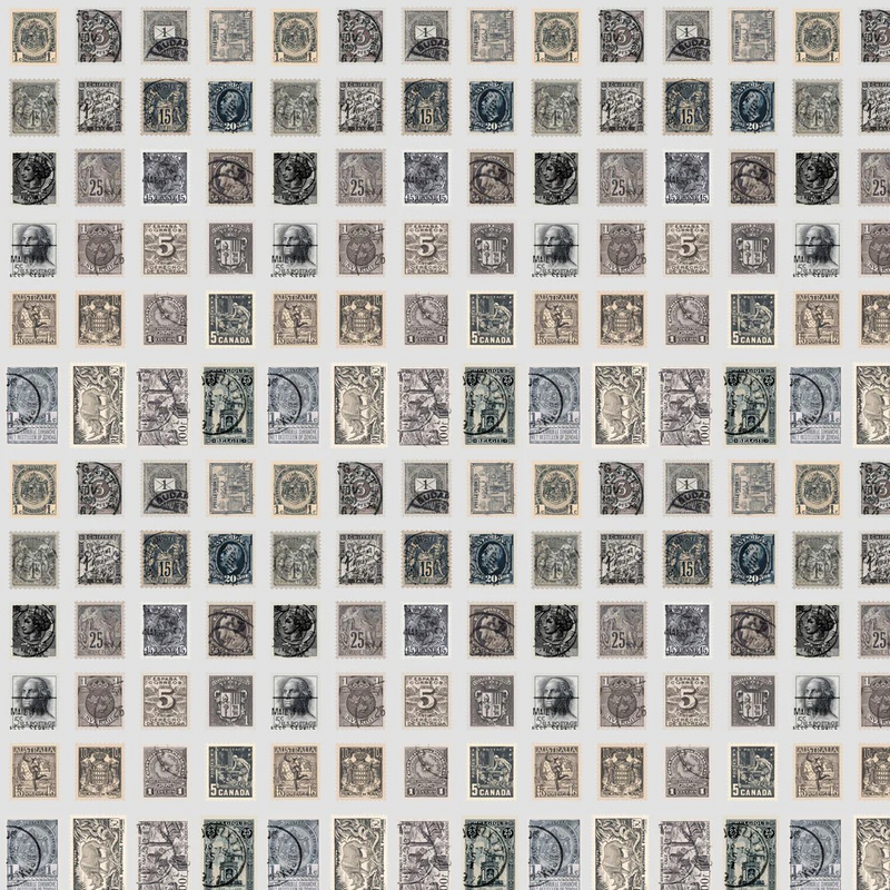 Free Spirit Eclectic Ele. Palette Charcoal FQ Bundle/10, FB4FQTH.CHARCOAL Tim Holtz