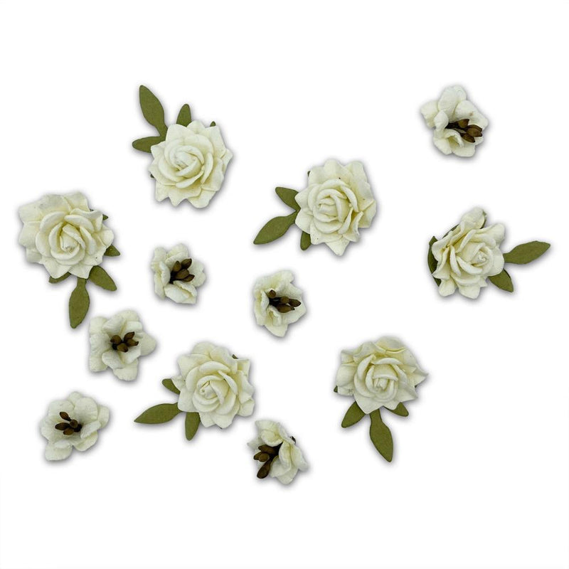 49 and Market Paper Flowers - Florets - Cream, FF-40377