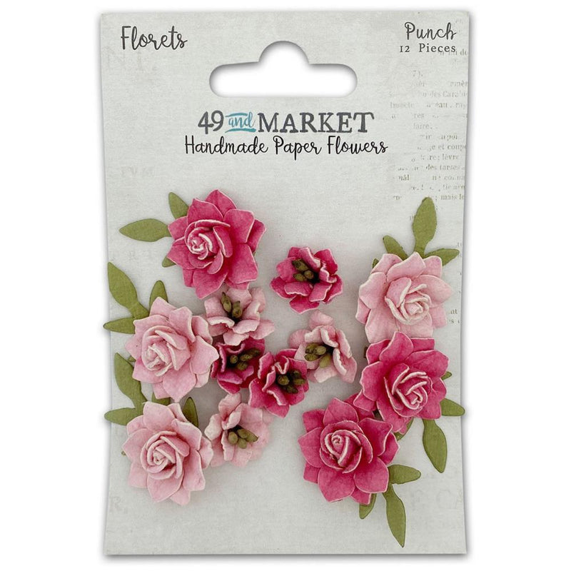 49 and Market Paper Flowers - Florets - Punch, FF-40438