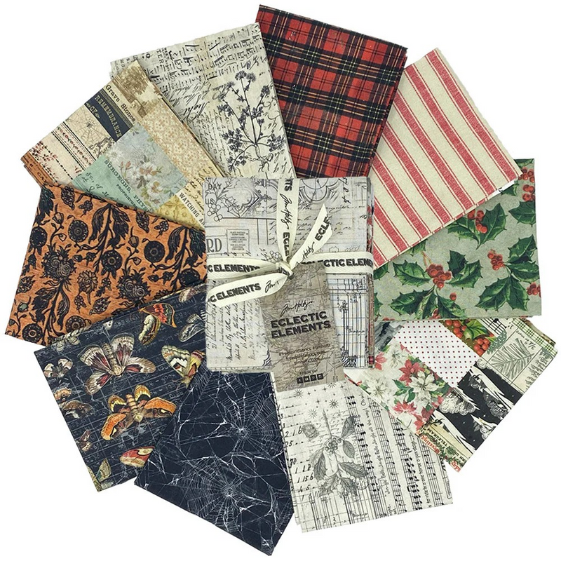 Free Spirit - Eclectic Elements Palette Seasonal FQ Bundle/10, by Tim Holtz FB4FQTH.Seas
