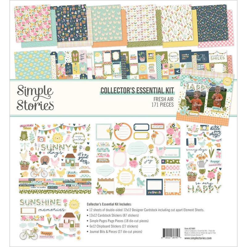 Simple Stories - 12x12 Collector's Essential Kit - Fresh Air, FRA21601