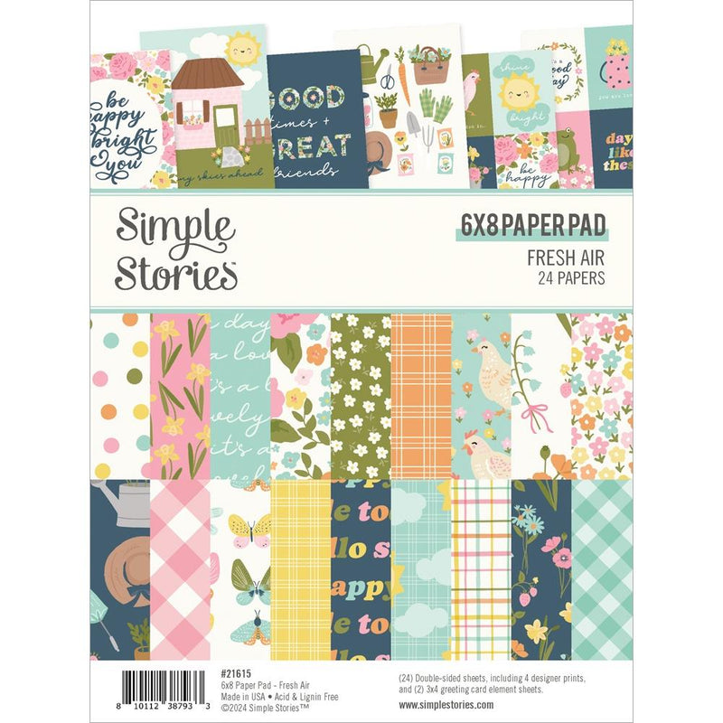 Simple Stories - 6x8 Paper Pad - Fresh Air, FRA21615