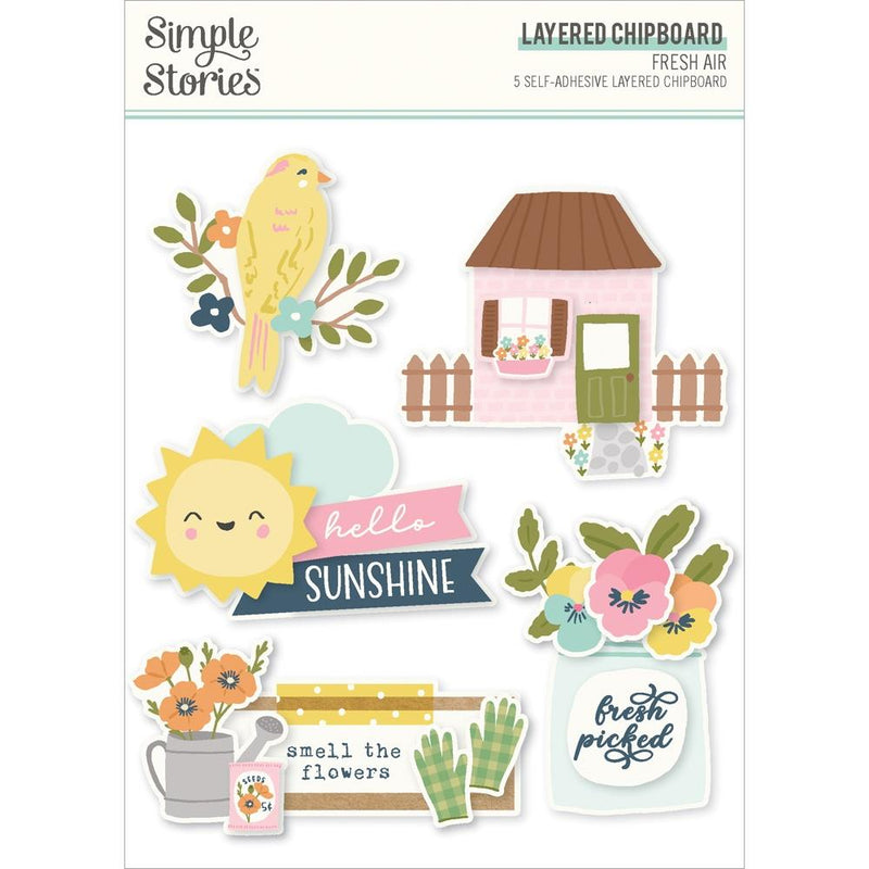 Simple Stories - Layered Chipboard - Fresh Air, FRA21621