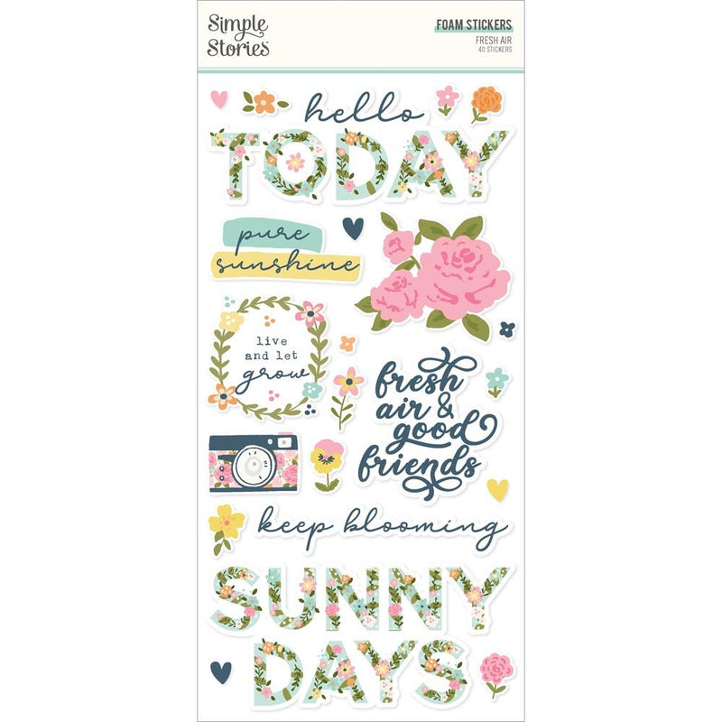 Simple Stories - Foam Stickers - Fresh Air, FRA21624