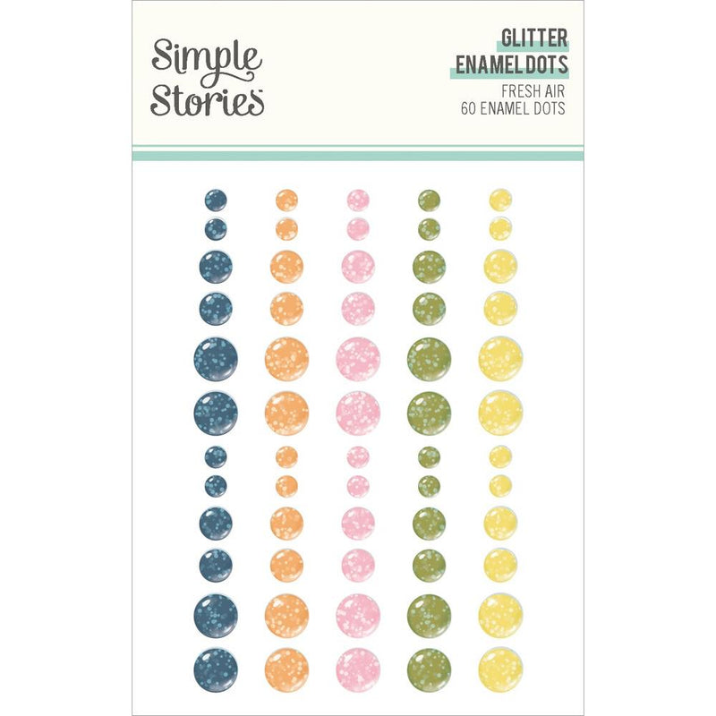 Simple Stories - Glitter Enamel Dots - Fresh Air, FRA21626
