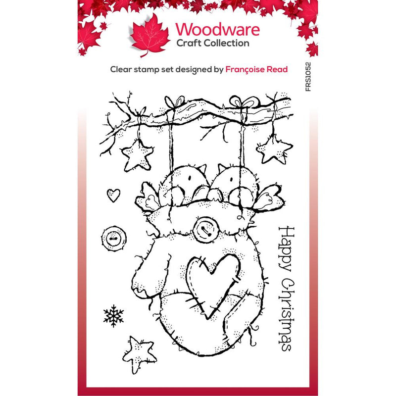 Creative Expressions 4x6 Stamp Set - Woodware - Cozy Robins, FRS1052