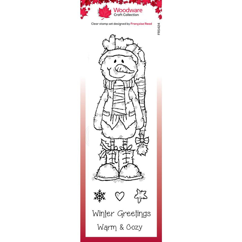 Creative Expressions 8x2.6 Stamp Set - Woodware - Winter Boots, FRS424