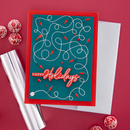 Spellbinders Glimmer Hot Foil Plate & Die Set - De-Light-Ful Christmas, GLP-381