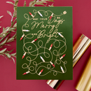 Spellbinders Glimmer Hot Foil Plate & Die Set - De-Light-Ful Christmas, GLP-381
