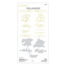 Spellbinders Glimmer Hot Foil Plate & Die Set - A Merry Little Christmas Sentiments, GLP-382