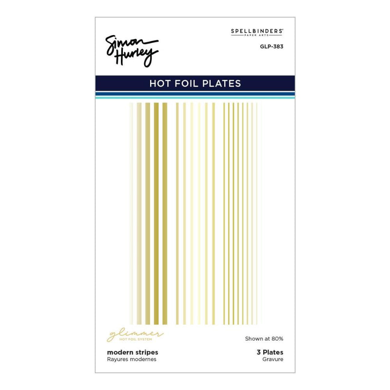 Spellbinders Glimmer Hot Foil Plate - Modern Stripes, GLP-383