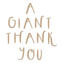 Spellbinders Glimmer Hot Foil Plate - Giant Thank You, GLP-400