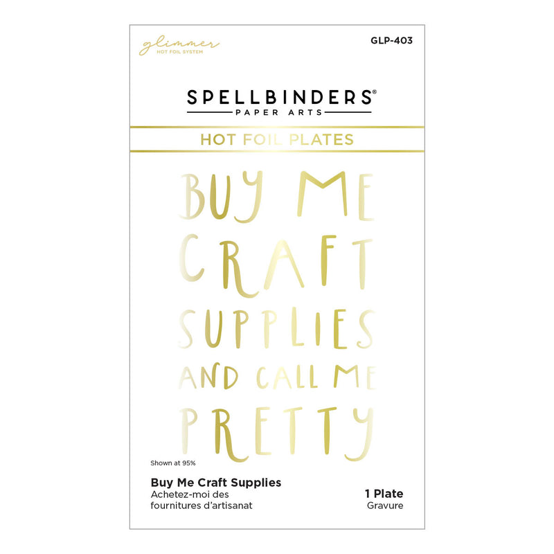Spellbinders Glimmer Hot Foil Plate - Buy Me Craft Supplies, GLP-403