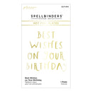 Spellbinders Glimmer Hot Foil Plate - Best Wishes on Your Birthday, GLP-404