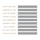 Spellbinders Glimmer Plate & Die Set - Hexi-Gem Sentiments, GLP-406