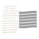 Spellbinders Glimmer Hot Foil Plate & Die Set - Comfort & Joy Sentiments, GLP-415